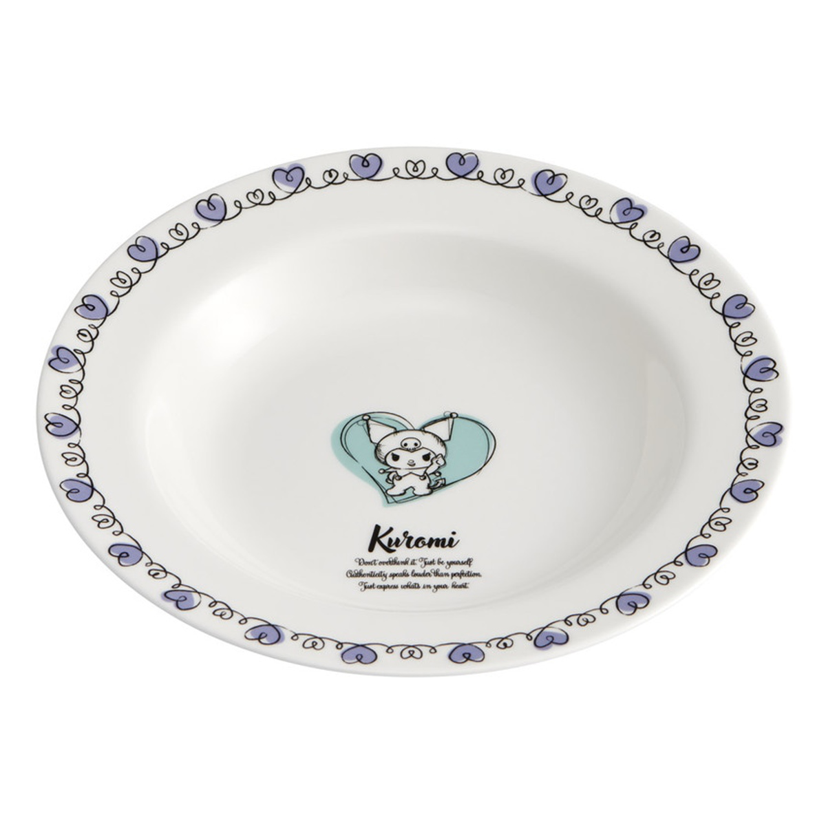 プレート 23cm スープ皿 サンリオ ( ハローキティ マイメロディ クロミ キャラクター かわいい 皿 お皿 電子レンジ対応 食洗機対応 磁器 うつわ 器 スーププレート スープボウル パスタ皿 カレー皿 深皿 パスタ カレー ) 【クロミ】 クロミ