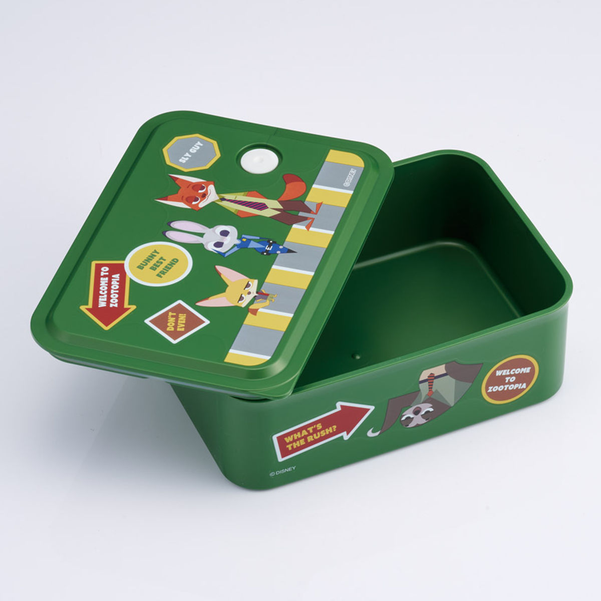 弁当箱 700ml 行楽ランチケースM ズートピア ワッペン ( ランチボックス 食洗機対応 レンジ対応 ランチケース 一段 日本製 食洗機OK レンジOK 保存容器 お弁当 弁当 密閉 容器 汁漏れしにくい )