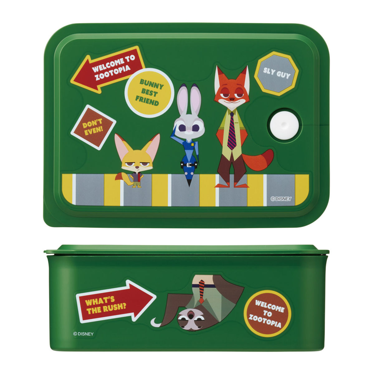 弁当箱 700ml 行楽ランチケースM ズートピア ワッペン ( ランチボックス 食洗機対応 レンジ対応 ランチケース 一段 日本製 食洗機OK レンジOK 保存容器 お弁当 弁当 密閉 容器 汁漏れしにくい )