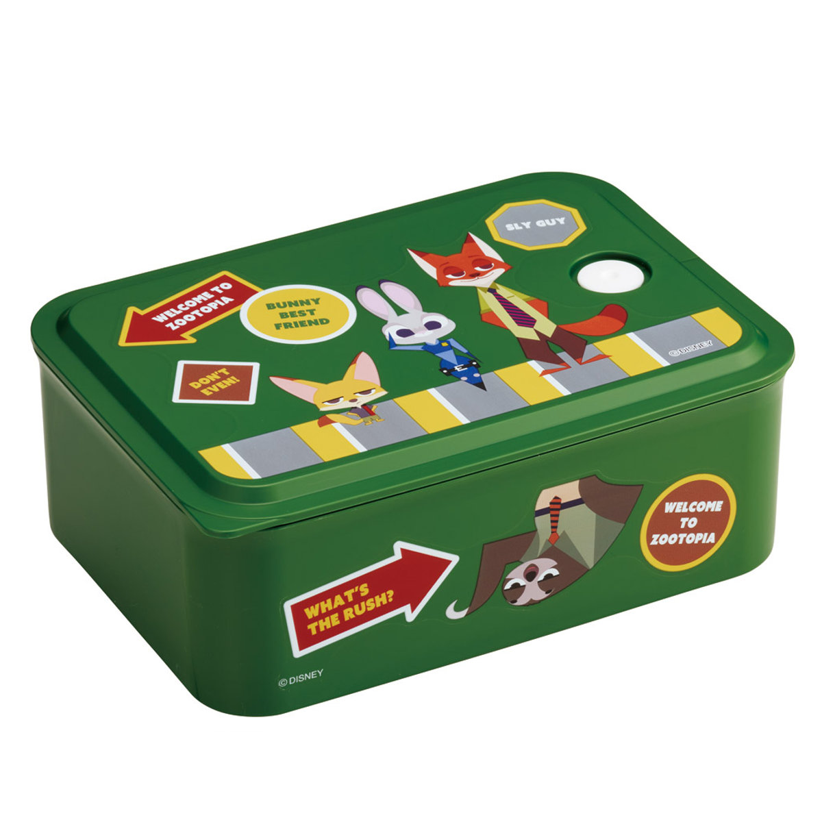 弁当箱 700ml 行楽ランチケースM ズートピア ワッペン ( ランチボックス 食洗機対応 レンジ対応 ランチケース 一段 日本製 食洗機OK レンジOK 保存容器 お弁当 弁当 密閉 容器 汁漏れしにくい )