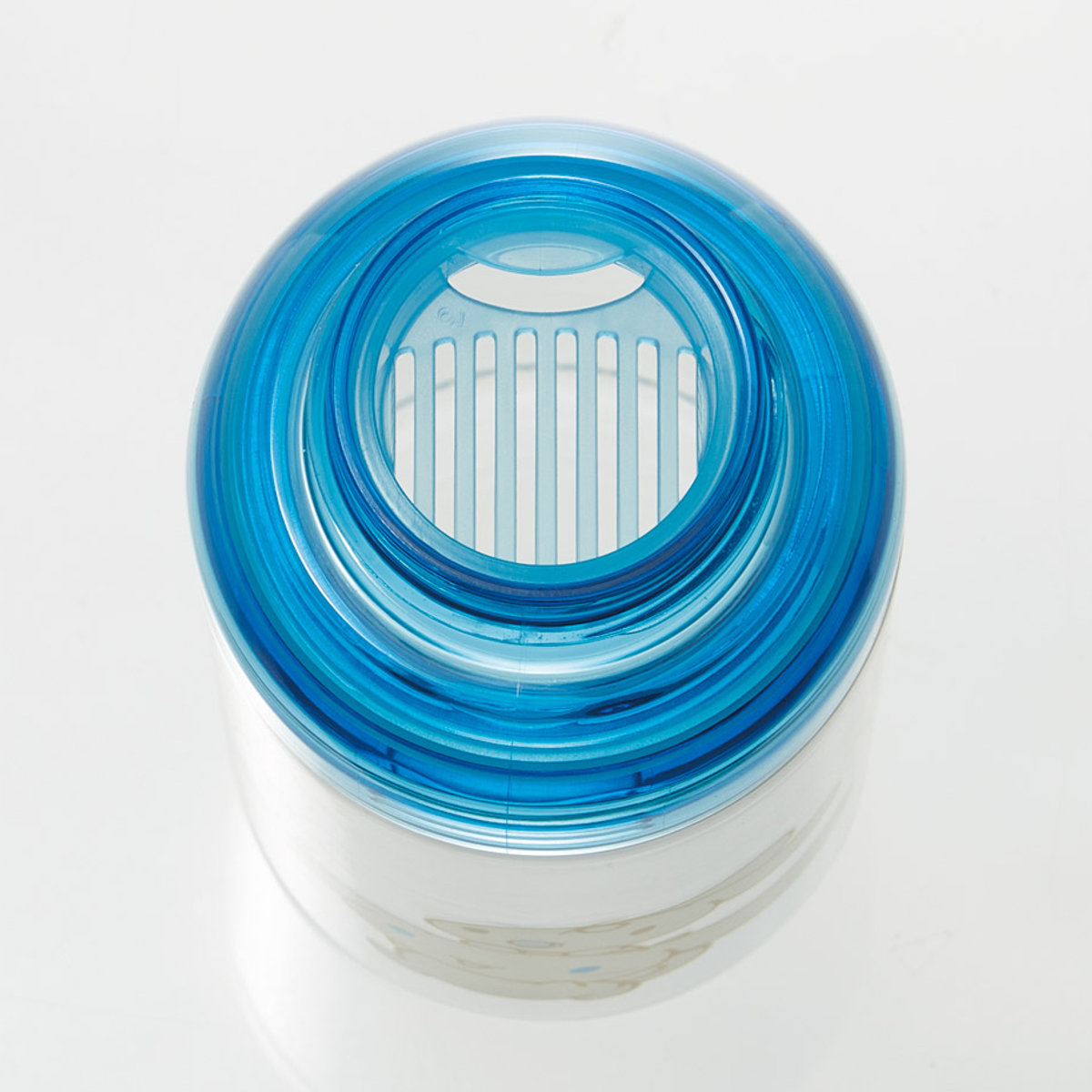 水筒 480ml マスコット入りボトル シナモロール ( 子供用 プラスチック製 ダイレクトボトル 直飲み クリア マスコット付き プラスチック 透明 セパレート ネジ式 軽量 ボトル マイボトル キッズ )