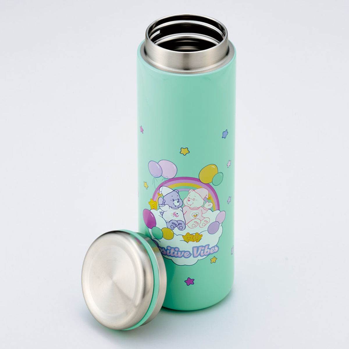 水筒 450ml ステンレスマグボトル Care Bears ( 直飲み 保温 保冷 マグボトル ステンレスボトル 大人 真空二重構造 マグ ボトル ダイレクトボトル ステンレス マイボトル アウトドア )