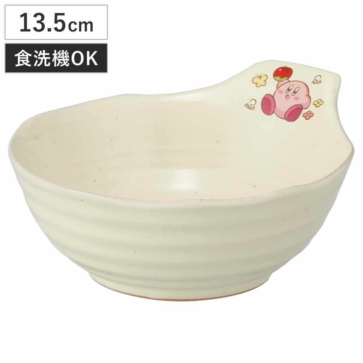 とんすい 星のカービィ ピクニック ( 食洗機対応 カービィ キャラクター 鍋 お鍋 小鉢 鉢 器 うつわ 陶磁器 かわいい キャラ 自宅用 普段使い ボウル 取り鉢 お椀 碗 持ち手 )