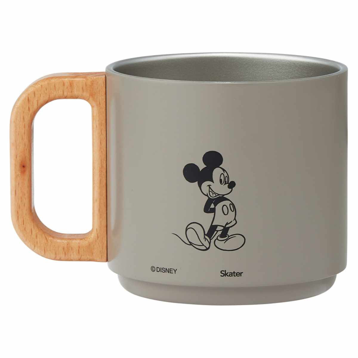 マグカップ 350ml スタッキングステンマグ ミッキーマウス ( ステンレス 保温 保冷 コップ マグ ディズニー ミッキー 真空断熱構造 カップ かわいい キャラ ステンレスマグ 積み重ね コンパクト 収納 ティータイム 勉強 )
