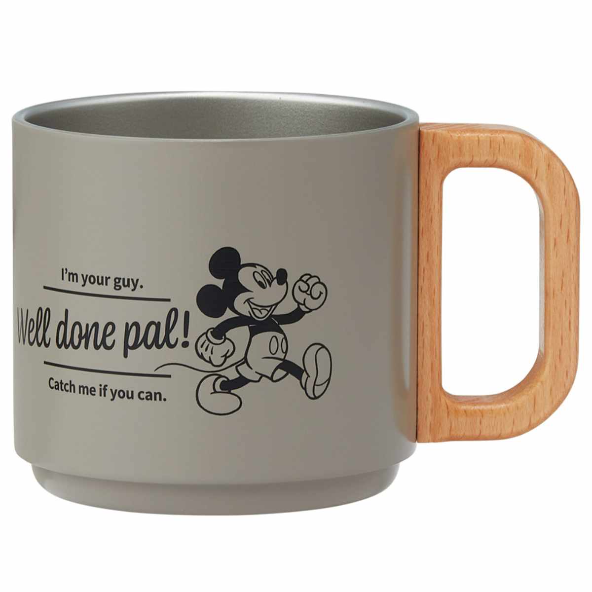 マグカップ 350ml スタッキングステンマグ ミッキーマウス ( ステンレス 保温 保冷 コップ マグ ディズニー ミッキー 真空断熱構造 カップ かわいい キャラ ステンレスマグ 積み重ね コンパクト 収納 ティータイム 勉強 )