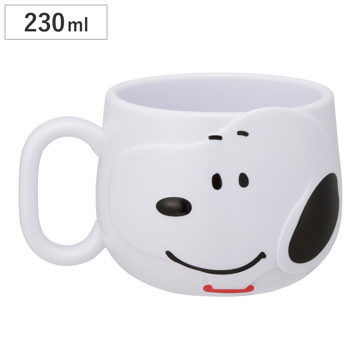 コップ 230ml ダイカットマグコップ スヌーピー ( SNOOPY キャラクター かわいい マグ マグカップ カップ キャラ 軽い 割れにくい 子ども キッズ ジュニア お名前シール付き 給食 通園 通学 自宅用 )