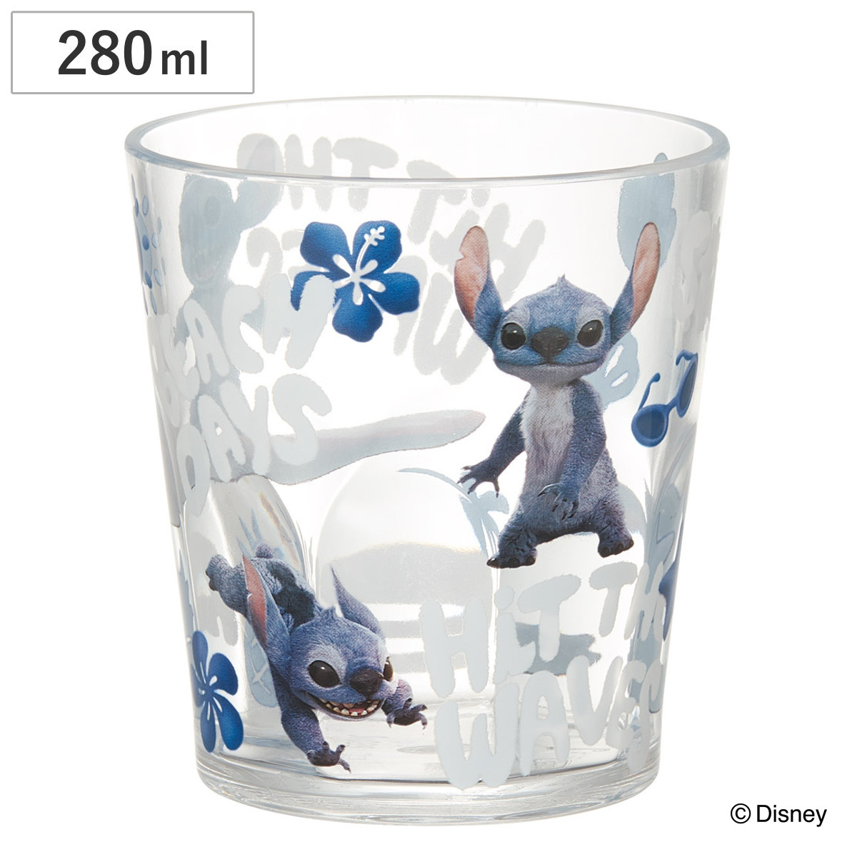 コップ 280ml アクリルコップ リロ&スティッチ ( キャラクター かわいい リロ スティッチ ディズニー カップ タンブラー キャラ 軽い 割れにくい 子ども キッズ ジュニア 給食 通園 通学 自宅用 )