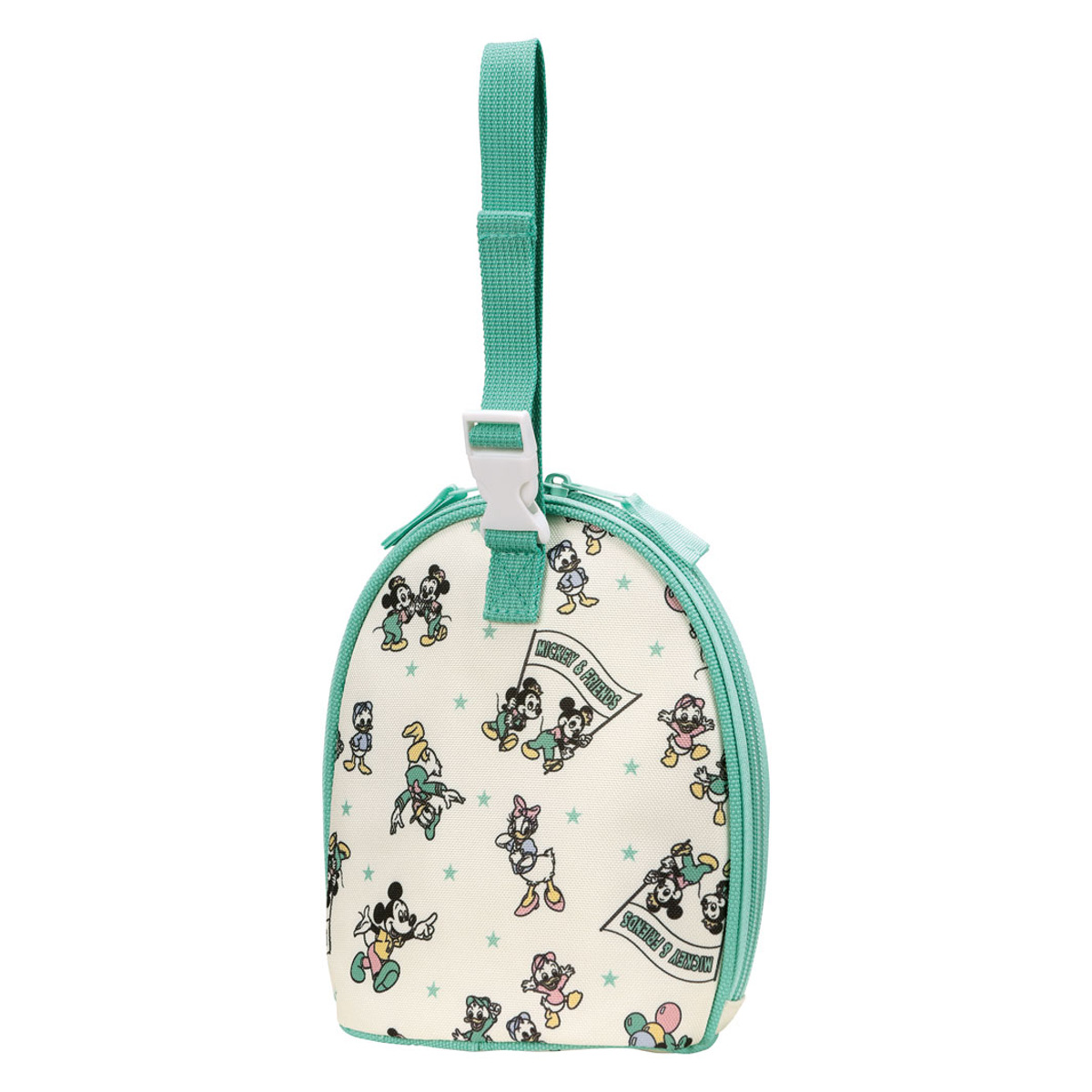 マグポーチ ベビーマグポーチ 持ち手付き 保温 保冷 フレンズ レトロ ( Disney ミッキー 哺乳瓶ケース 保冷ケース 保冷バッグ マグボトル 収納 ポーチ 哺乳瓶ポーチ 携帯 持ち歩き 赤ちゃん お出かけ グッズ ベビー用品 かわいい )