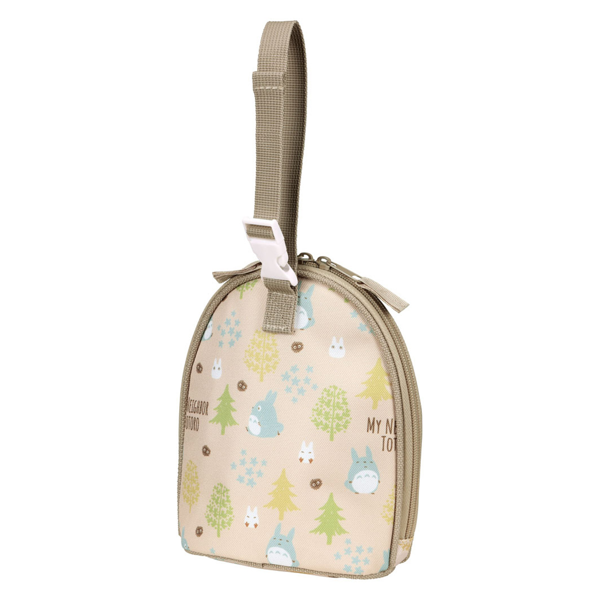 マグポーチ ベビーマグポーチ 持ち手付き 保温 保冷 トトロ フォレスト ( となりのトトロ 哺乳瓶ケース 保冷ケース 保冷バッグ マグボトル 収納 ポーチ 哺乳瓶ポーチ 携帯 持ち歩き 赤ちゃん お出かけ グッズ ベビー用品 かわいい )