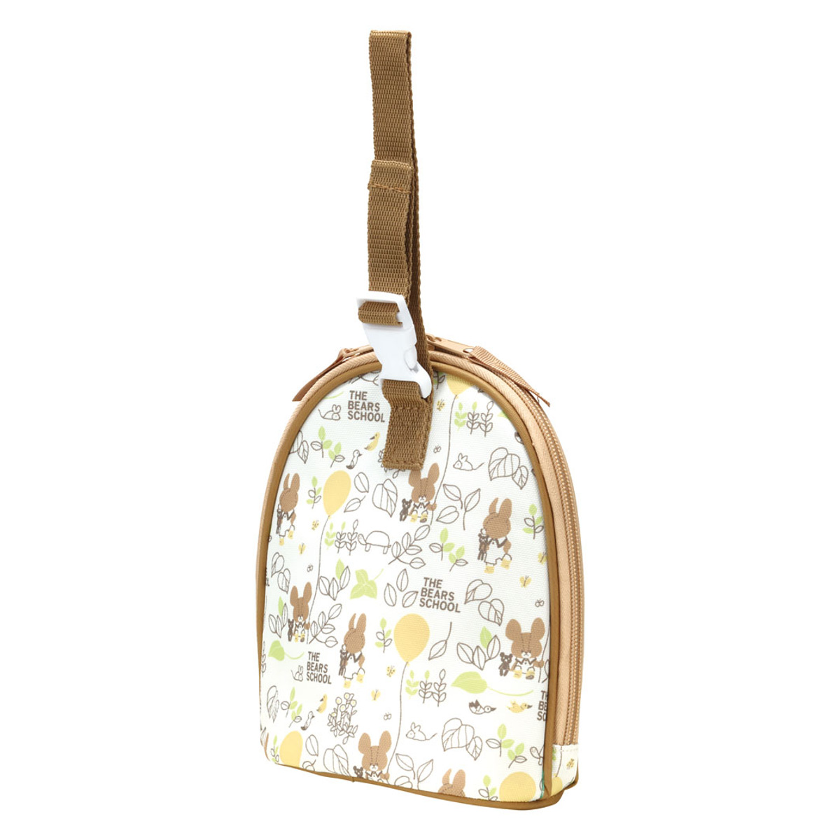 マグポーチ ベビーマグポーチ 持ち手付き 保温 保冷 くまのがっこう ( 哺乳瓶ケース 保冷ケース 保冷バッグ マグボトル 収納 ポーチ 哺乳瓶ポーチ 携帯 持ち歩き 赤ちゃん お出かけ グッズ ベビー用品 かわいい )