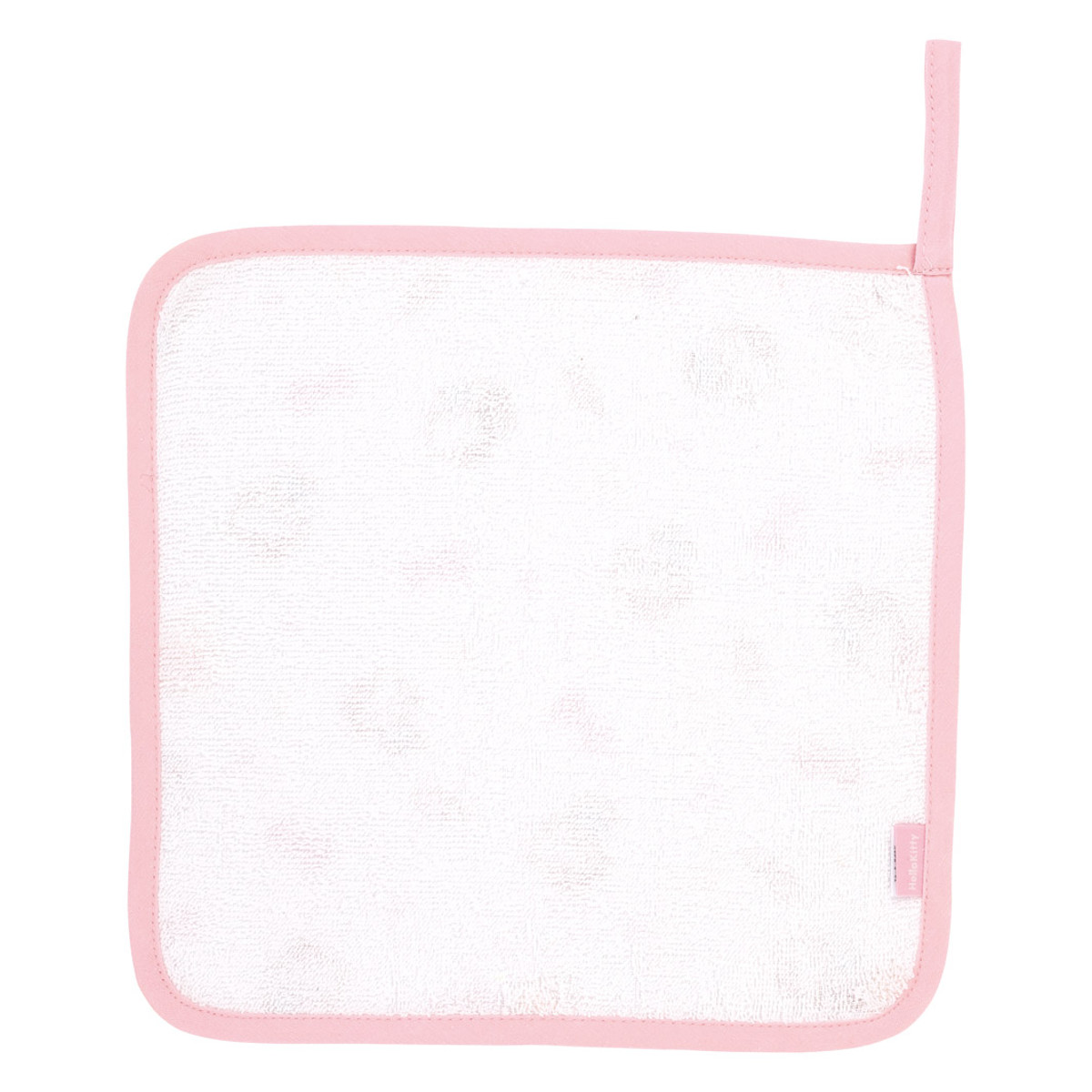 ハンドタオル マスコット付き タオル 赤ちゃん キャラクター ハローキティ ( ループ付きタオル ループ付きハンドタオル 綿100% ガーゼ パイル ループ付き ガーゼハンカチ タオルハンカチ ハンカチ 綿 コットン 吸水 速乾 かわいい )