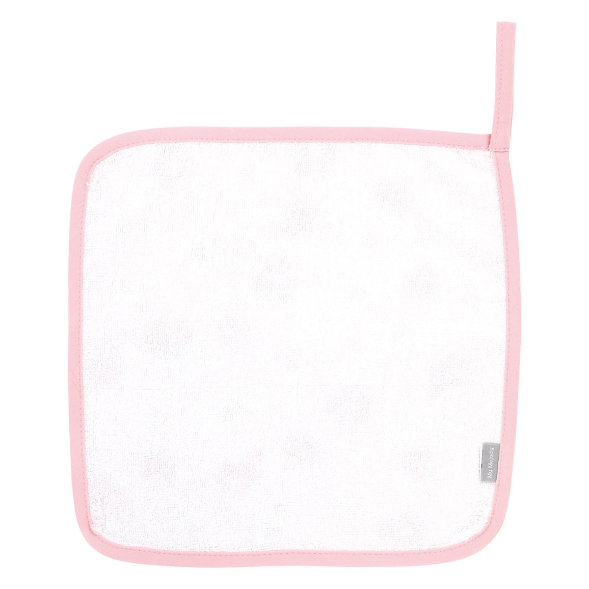 ハンドタオル マスコット付き タオル 赤ちゃん キャラクター マイメロディ ( ループ付きタオル ループ付きハンドタオル 綿100% ガーゼ パイル ループ付き ガーゼハンカチ タオルハンカチ ハンカチ 綿 コットン 吸水 速乾 かわいい )