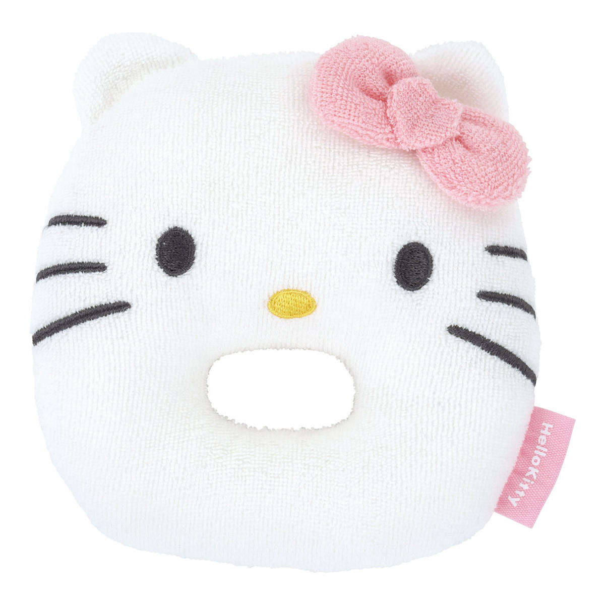 ガラガラ 赤ちゃん おもちゃ ラトル ハローキティ ベビー ( ベビートイ リングラトル ベビーラトル がらがら にぎにぎ 洗える 布製 柔らかい 布おもちゃ ファーストトイ ベビーおもちゃ 音 ぬいぐるみ 0歳 プレゼント 出産祝い )