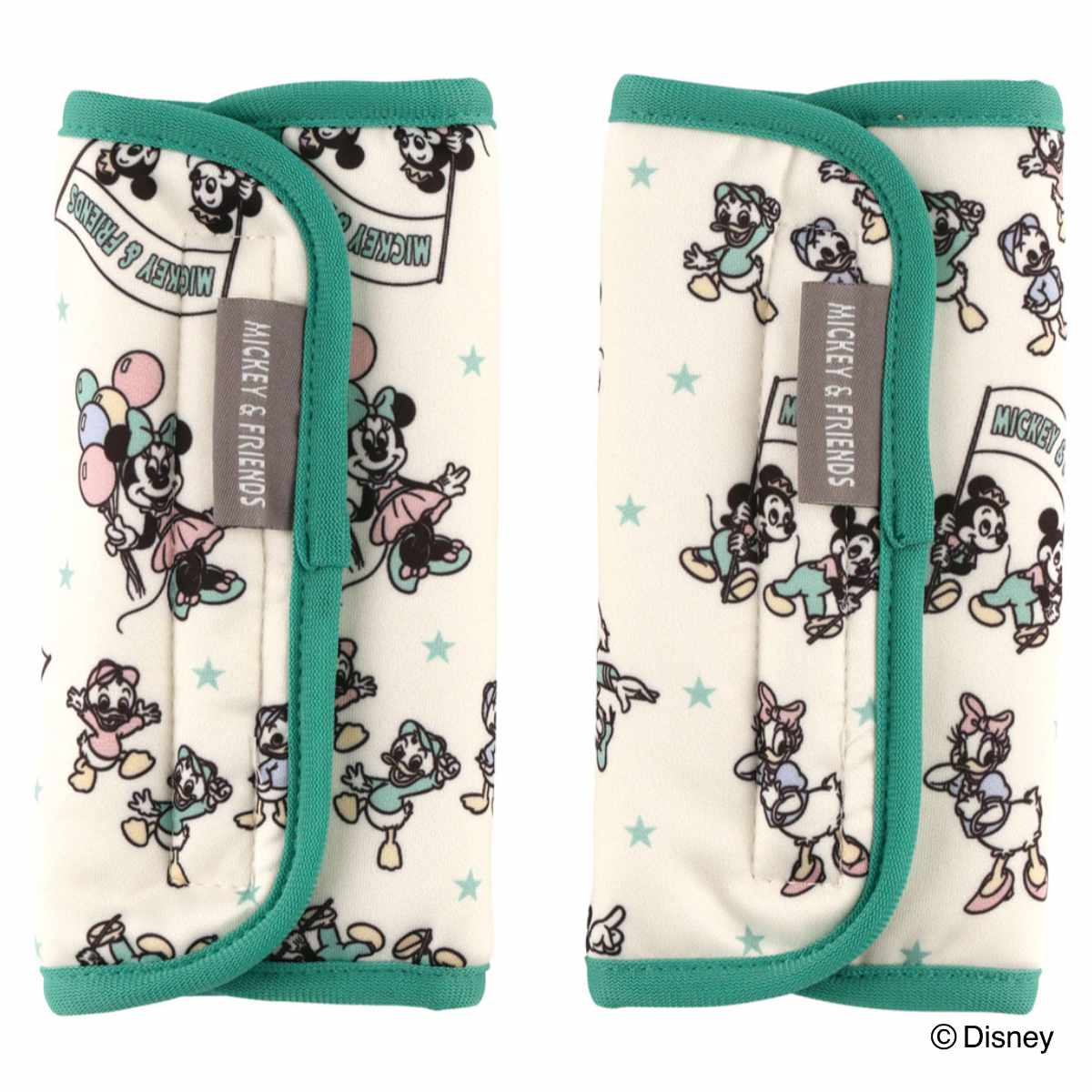 ベルトカバー よだれカバー 抱っこひも ミッキー&フレンズ レトロ チャイルドシート ベビーカー ( 抱っこ紐 シートベルトカバー カバー 洗える 抱っこ紐カバー ベビー 赤ちゃん プレゼント かわいい ベビー用品 ベビーグッズ )
