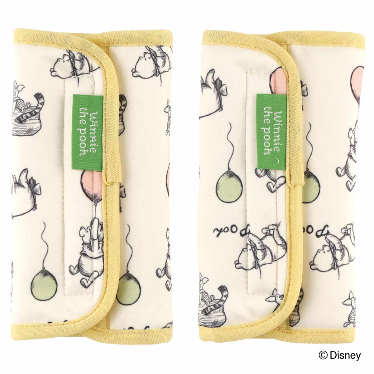 ベルトカバー よだれカバー 抱っこひも くまのプーさん チャイルドシート ベビーカー ( 抱っこ紐 シートベルトカバー カバー 洗える 抱っこ紐カバー ベビー 赤ちゃん プレゼント かわいい ベビー用品 ベビーグッズ )