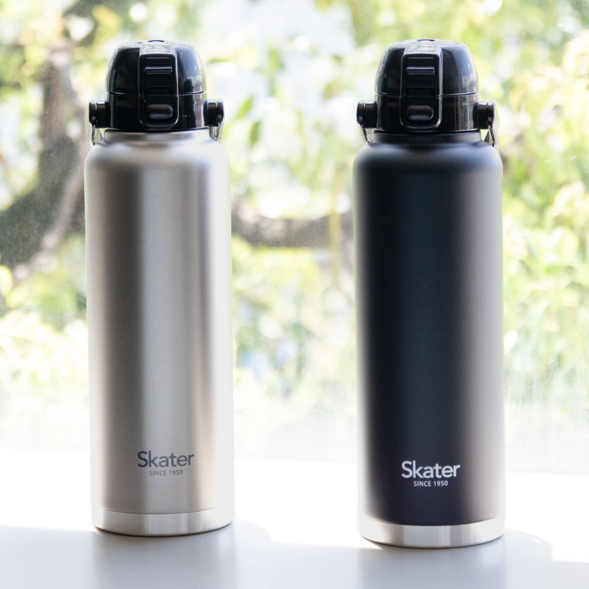 水筒 1.5L ハンドル付ダイレクトボトル 保冷専用 ( 大容量 直飲み 保冷 ステンレス ワンタッチ ハンドルマグボトル マグボトル ステンレスボトル 直のみ ダイレクトボトル 広口 真空二重構造 マグ ボトル 1500ml 1.5リットル ) 【ブラック】 ブラック