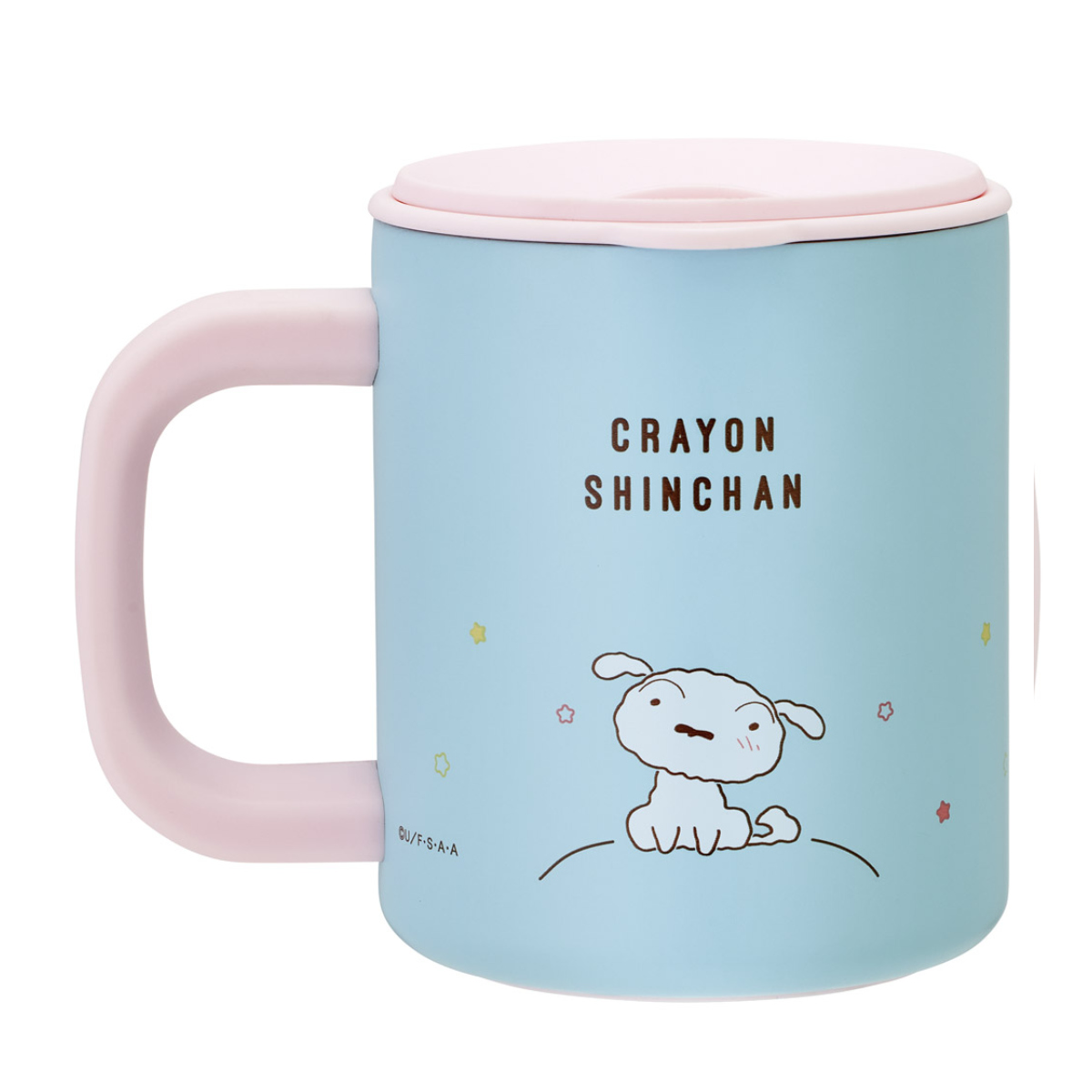 マグカップ 330ml 真空ステンレス クレヨンしんちゃん ( 保温 保冷 キャラクター ステンレス 真空断熱 二重構造 ふた付き ステンレスマグ マグ かわいい 保温マグ 保冷マグ キャラ しんちゃん コーヒー 紅茶 )