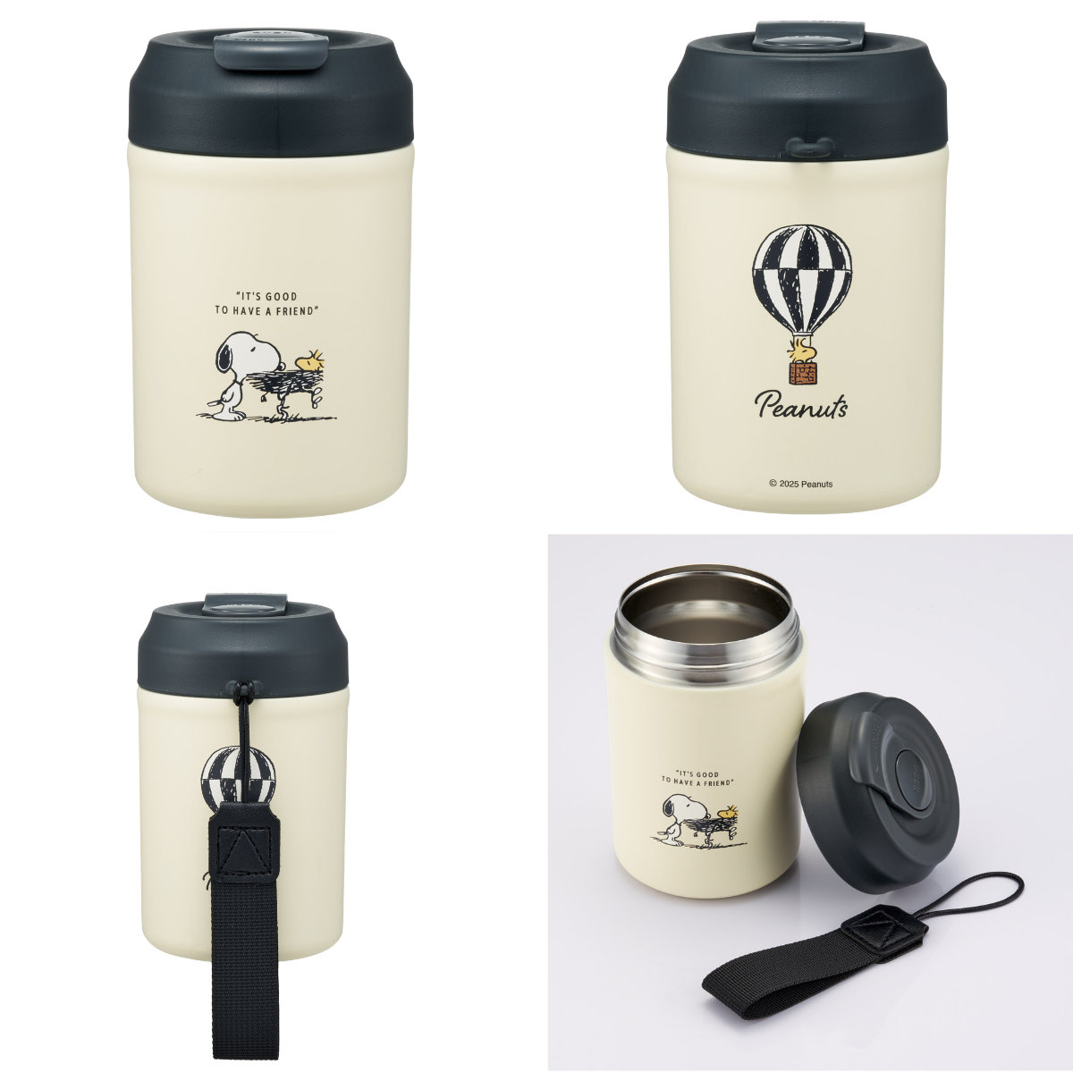 タンブラー 380ml イージーマグボトル ミッキーマウス くまのプーさん スヌーピー シナモロール ( 保温 保冷 ステンレス 真空二重構造 ミッキー プーさん ディズニー サンリオ ワンプッシュ キャラクター ボトル マグボトル ) 【スヌーピー】 スヌーピー