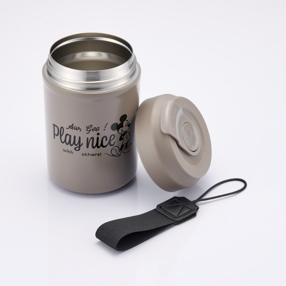 タンブラー 380ml イージーマグボトル ミッキーマウス くまのプーさん スヌーピー シナモロール ( 保温 保冷 ステンレス 真空二重構造 ミッキー プーさん ディズニー サンリオ ワンプッシュ キャラクター ボトル マグボトル ) 【スヌーピー】 スヌーピー