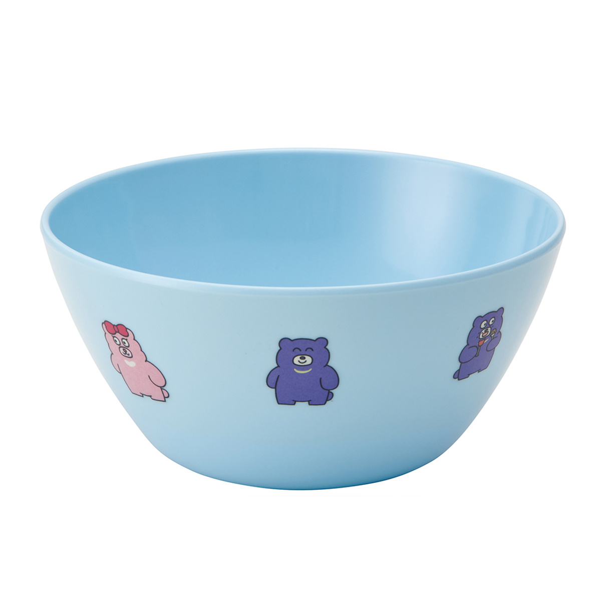 ボウル 薄肉メラミンボウル 冬眠できないクマ ( キャラクター 皿 お皿 メラミン かわいい 子ども用食器 深型 割れにくい )