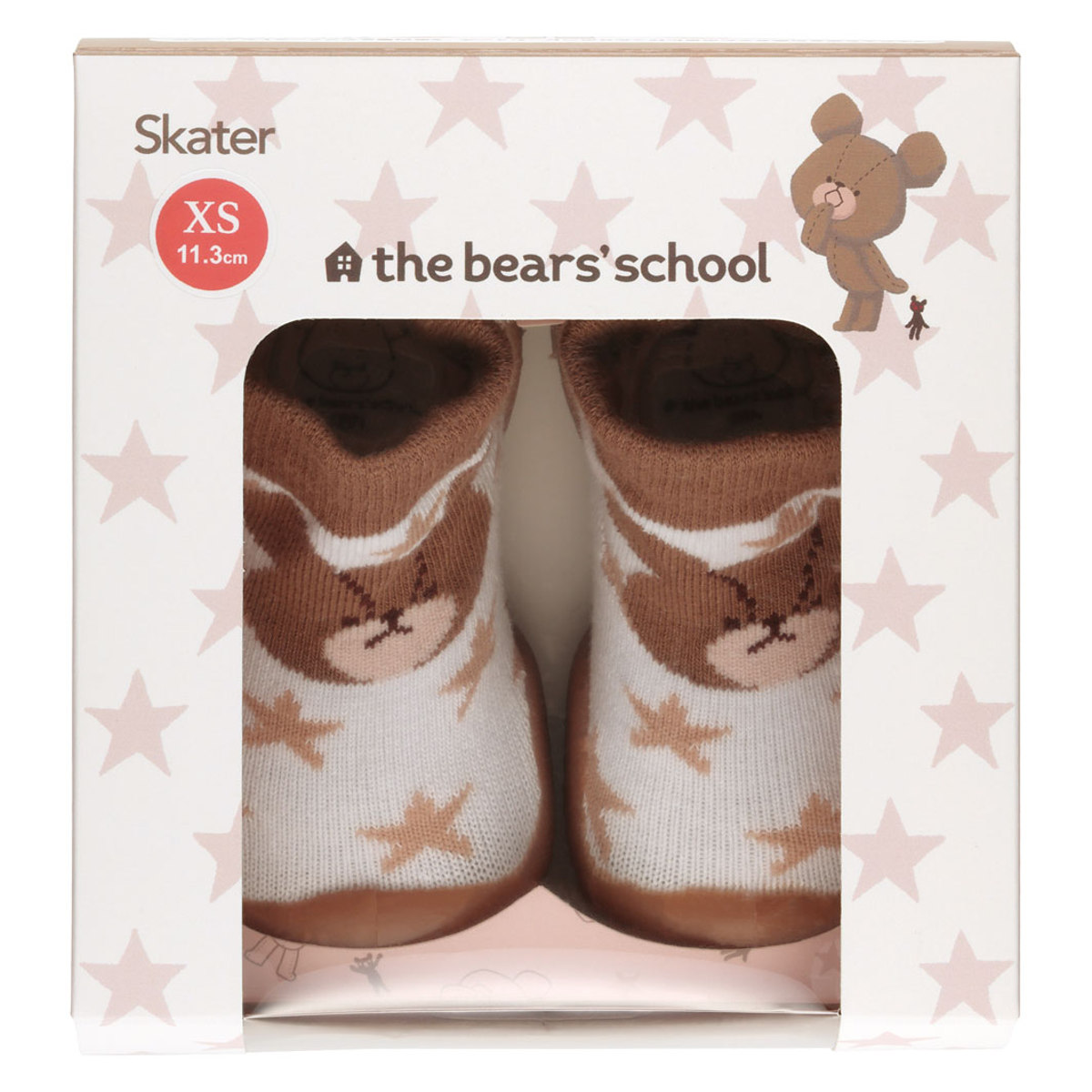 ソックス シューズ ベビー ギフトボックス XS 11.3cmくまのがっこう ( ソックスシューズ 靴下 くつした トレーニングシューズ 赤ちゃん 子ども プレゼント ファーストシューズ ルームシューズ 出産祝い BOX入り ギフト かわいい )