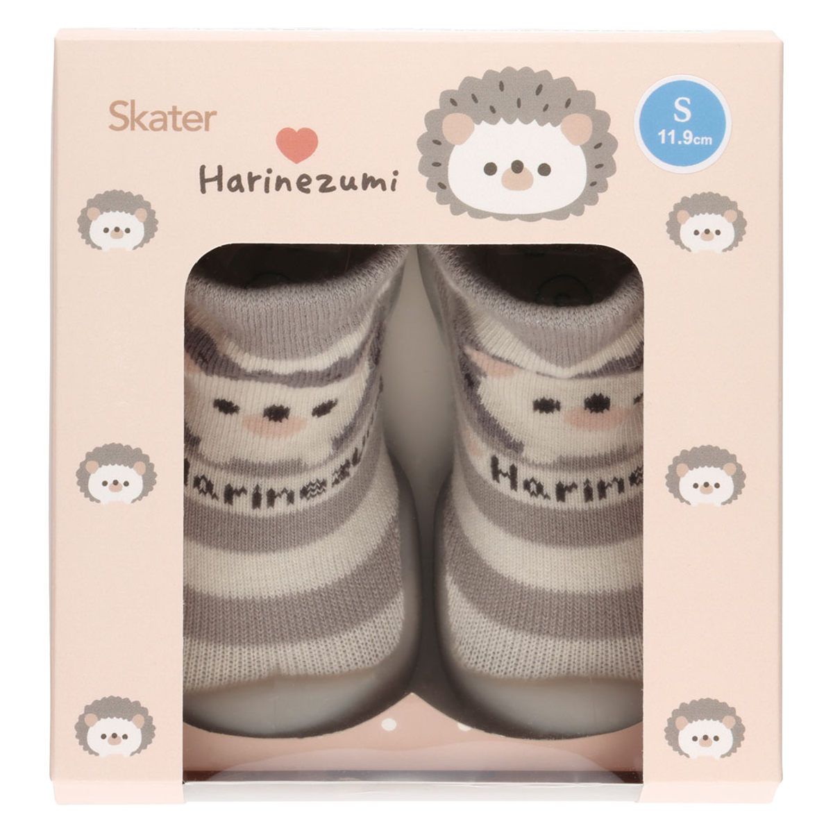 ソックス シューズ ベビー ギフトボックス S 11.9cm ハリネズミ ( ソックスシューズ 靴下 くつした トレーニングシューズ 赤ちゃん 子ども プレゼント ファーストシューズ ルームシューズ 出産祝い BOX入り ギフト かわいい )