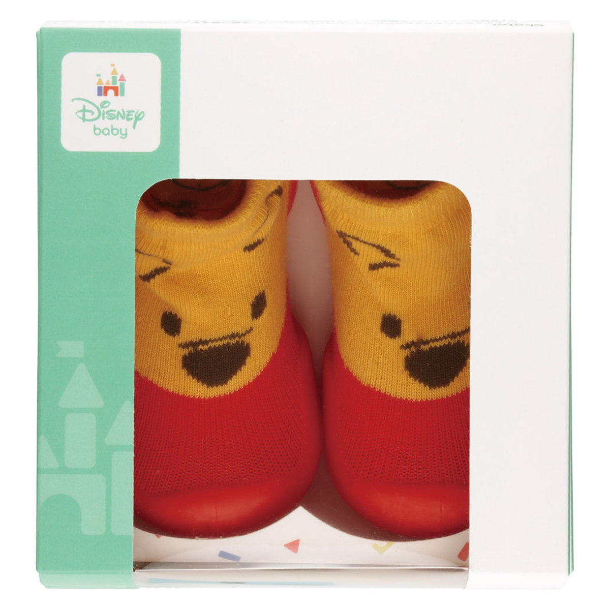 ソックス シューズ ベビー ギフトボックス S 11.9cm くまのプーさん ( ソックスシューズ 靴下 くつした トレーニングシューズ 赤ちゃん 子ども プレゼント ファーストシューズ ルームシューズ 出産祝い BOX入り ギフト かわいい )