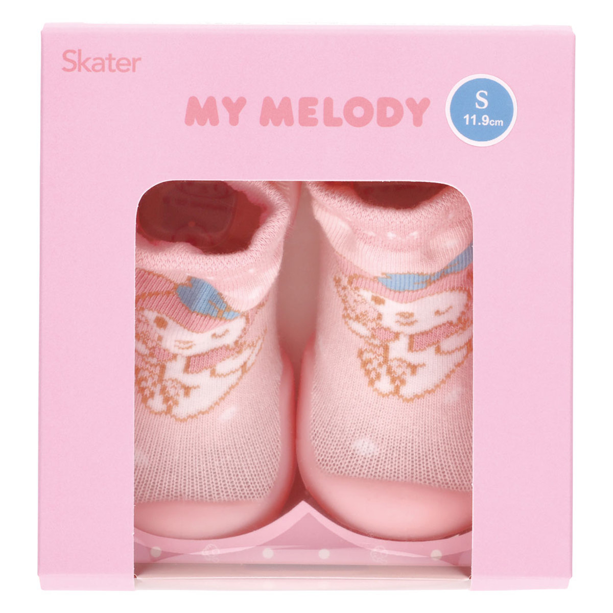 ソックス シューズ ベビー ギフトボックス S 11.9cm マイメロディ ( ソックスシューズ 靴下 くつした トレーニングシューズ 赤ちゃん 子ども プレゼント ファーストシューズ ルームシューズ 出産祝い BOX入り ギフト かわいい )