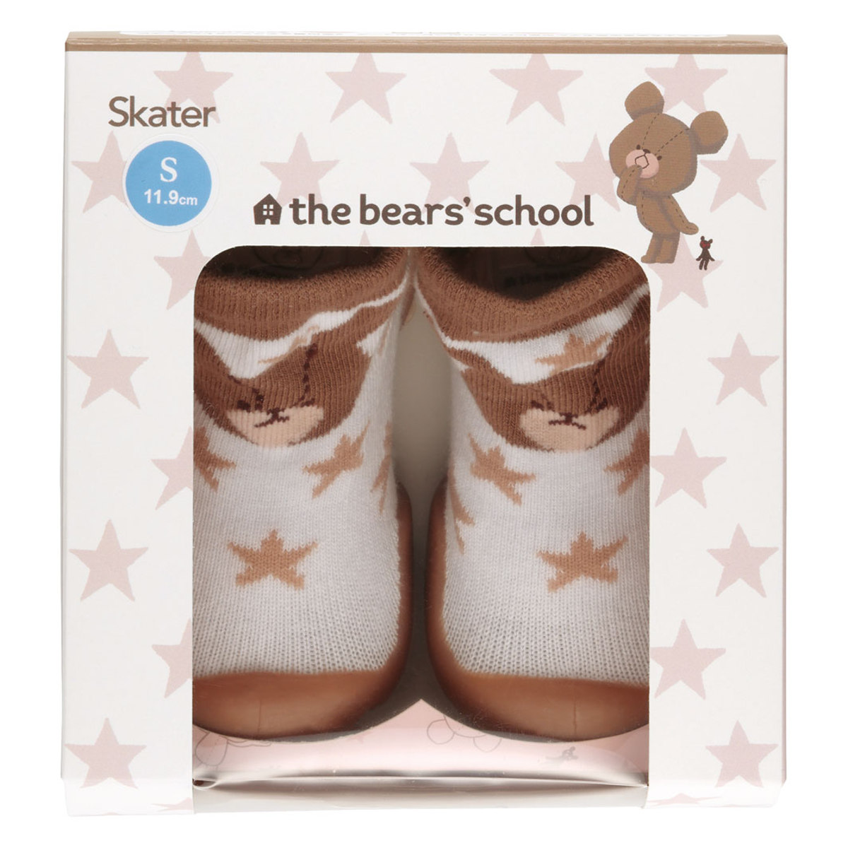 ソックス シューズ ベビー ギフトボックス S 11.9cm くまのがっこう ( ソックスシューズ 靴下 くつした トレーニングシューズ 赤ちゃん 子ども プレゼント ファーストシューズ ルームシューズ 出産祝い BOX入り ギフト かわいい )