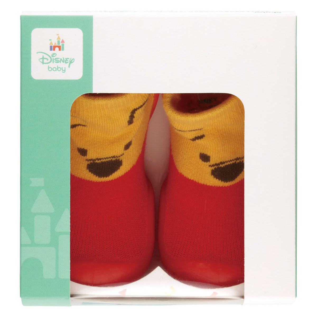 ソックス シューズ ベビー ギフトボックス L 13.3cm くまのプーさん ( ソックスシューズ 靴下 くつした トレーニングシューズ 赤ちゃん 子ども プレゼント ファーストシューズ ルームシューズ 出産祝い BOX入り ギフト かわいい )