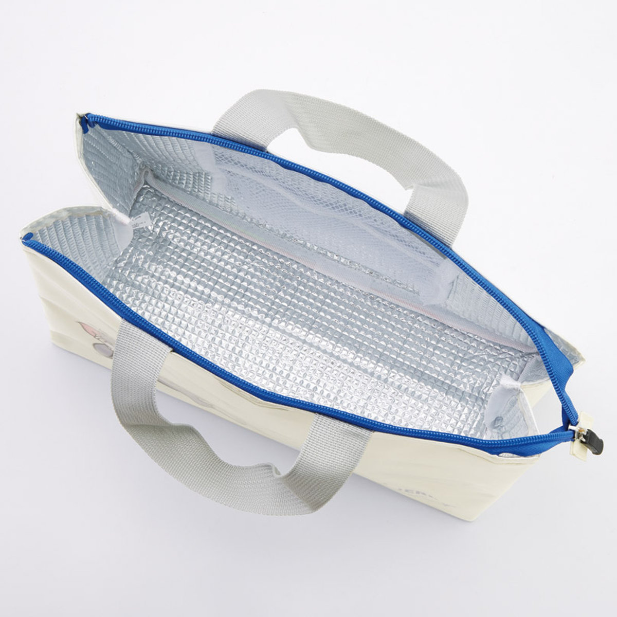 カバー付きランチバッグ トムジェリおひるね 保冷 ( トムとジェリー お弁当袋 ランチバッグ ミニバッグ 手提げ サブバック 鞄 保温 バッグ ビニール加工 かばん カバン お弁当用 お弁当入れ 保冷剤 保冷ランチバッグ )