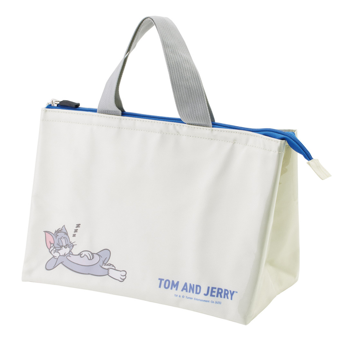 カバー付きランチバッグ トムジェリおひるね 保冷 ( トムとジェリー お弁当袋 ランチバッグ ミニバッグ 手提げ サブバック 鞄 保温 バッグ ビニール加工 かばん カバン お弁当用 お弁当入れ 保冷剤 保冷ランチバッグ )