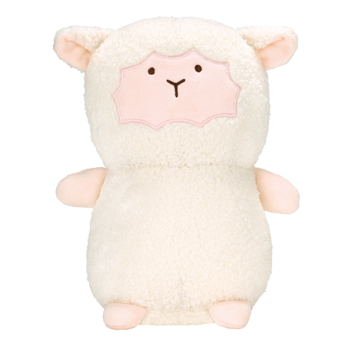 ネックピロー ぬいぐるみになるネックピロー ひつじ （ トラベルクッション トラベルピロー 枕 クッション ぬいぐるみ ヒツジ 抱きまくら まくら 抱き枕 ピロー 旅行 かわいい ）