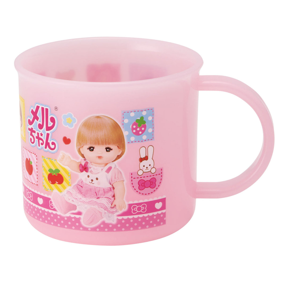 コップ 200ml 抗菌食洗機対応プラコップ メルちゃん ( プラコップ 抗菌 耐熱 食洗機対応 レンジ対応 日本製 プラスチック製 食洗機OK レンジOK 抗菌加工 給食 AG 銀 小さい マグ プラ カップ )