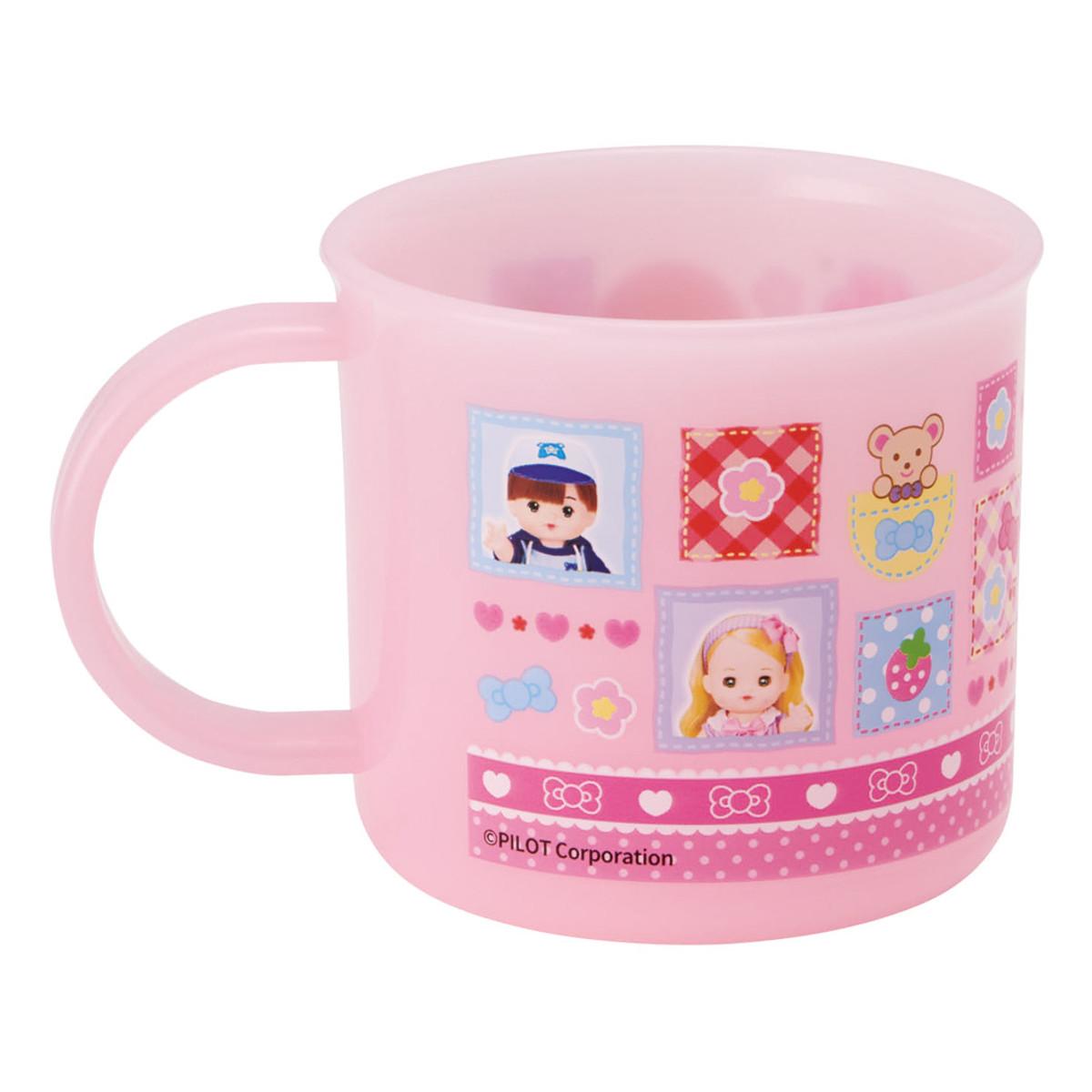 コップ 200ml 抗菌食洗機対応プラコップ メルちゃん ( プラコップ 抗菌 耐熱 食洗機対応 レンジ対応 日本製 プラスチック製 食洗機OK レンジOK 抗菌加工 給食 AG 銀 小さい マグ プラ カップ )