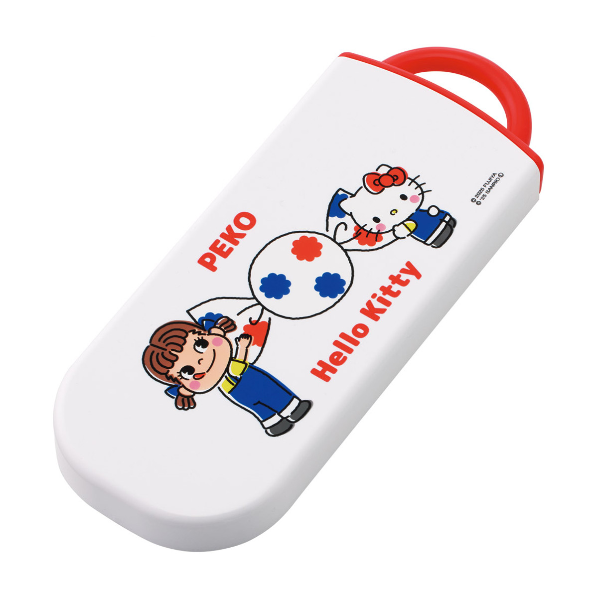 トリオセット 抗菌食洗対応トリオセット PEKO×キティ ( 食洗機対応 カトラリーセット お箸 AG 銀 抗菌 子供 日本製 食洗機OK カトラリー お弁当 弁当 幼稚園 保育園 給食 キッズ 抗菌加工 )