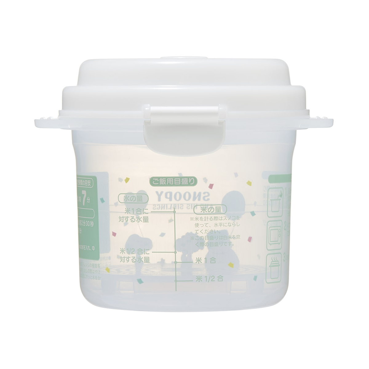 ご飯メーカー 1合 スヌーピーバルーン 電子レンジ調理器 電子レンジ炊飯 ( ご飯 メーカー 炊飯器 炊飯鍋 炊き 蒸し器 容器 レンジ調理器 レンジ調理 便利グッズ キャラクター )