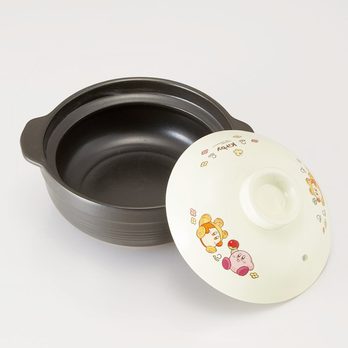 土鍋 6号 ガス火専用 カービィ ピクニック ( ガス火 直火対応 卓上鍋 土鍋ごはん 両手鍋 電子レンジ対応 オーブン対応 1人用 2人用 直火土鍋 鍋 なべ 季節鍋 炊飯 キャラクター )