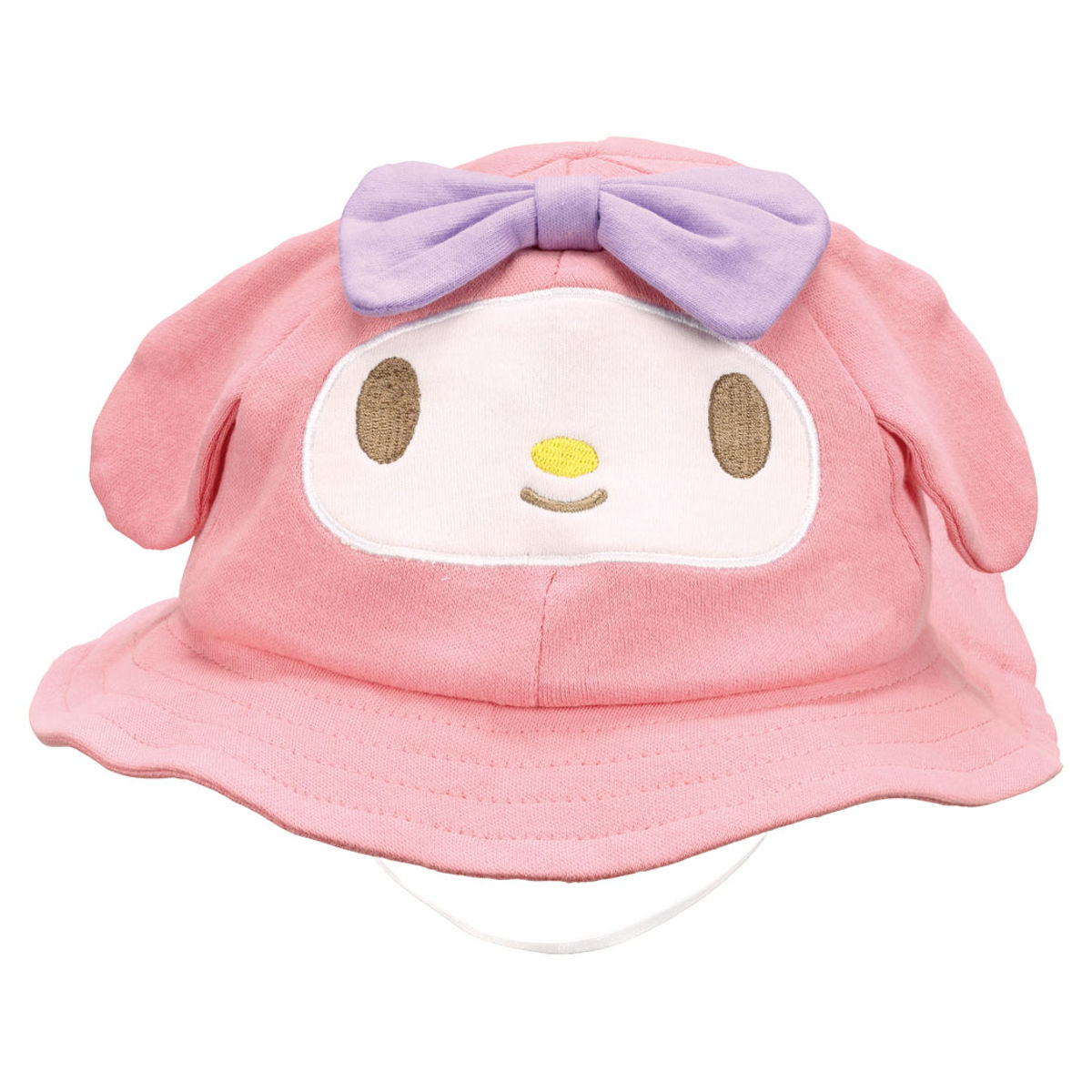ベビー 帽子 ハット マイメロディ 綿100% 子ども おでかけ ( ぼうし ゴム付き かわいい 女の子 赤ちゃん キッズ 日よけ お出かけ キャラクター 柔らかい やさしい ゴム 子供 こども 幼稚園 保育園 通園 登園 散歩 おでかけグッズ )