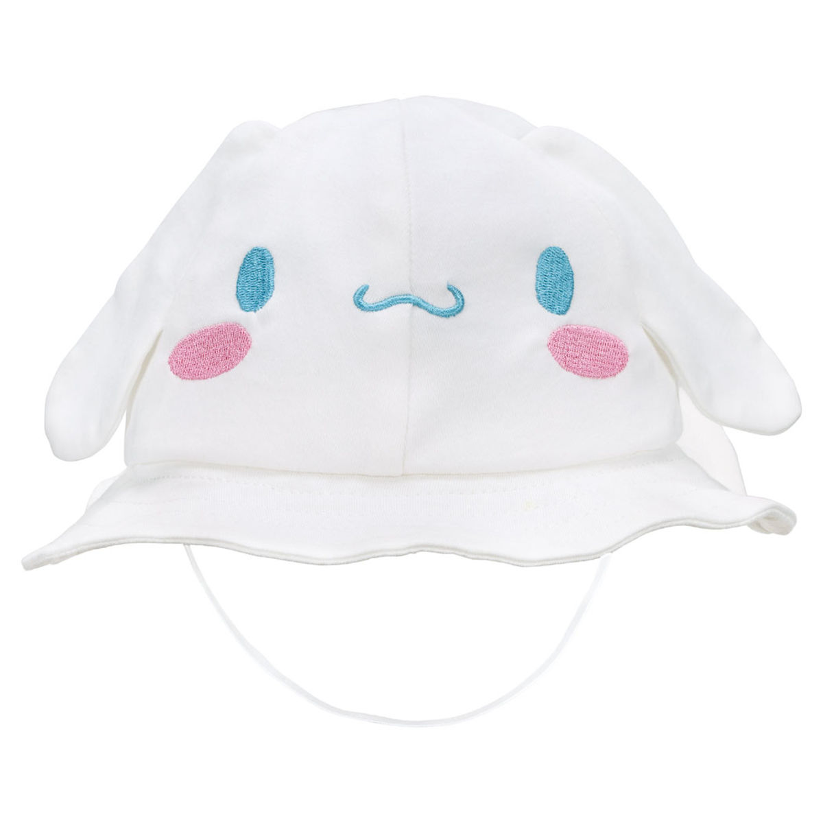 ベビー 帽子 ハット シナモロール 綿100% 子ども おでかけ ( ぼうし ゴム付き かわいい 女の子 赤ちゃん キッズ 日よけ お出かけ キャラクター 柔らかい やさしい ゴム 子供 こども 幼稚園 保育園 通園 登園 散歩 おでかけグッズ )