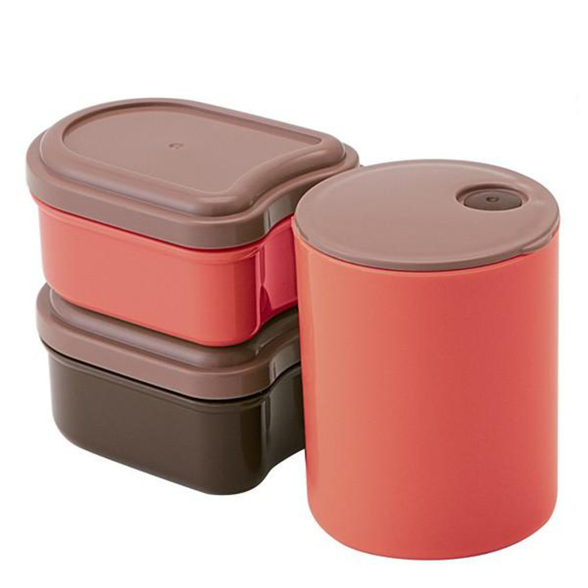 ランチボックス バッグ付き レトロフレンチカラー フォーク付き オレンジレッド ( お弁当箱 ランチボックス 弁当箱 大人 弁当箱 ポット付 ケース付 ポット付き セット シンプル 使いやすい ) 【ブラック】 ブラック