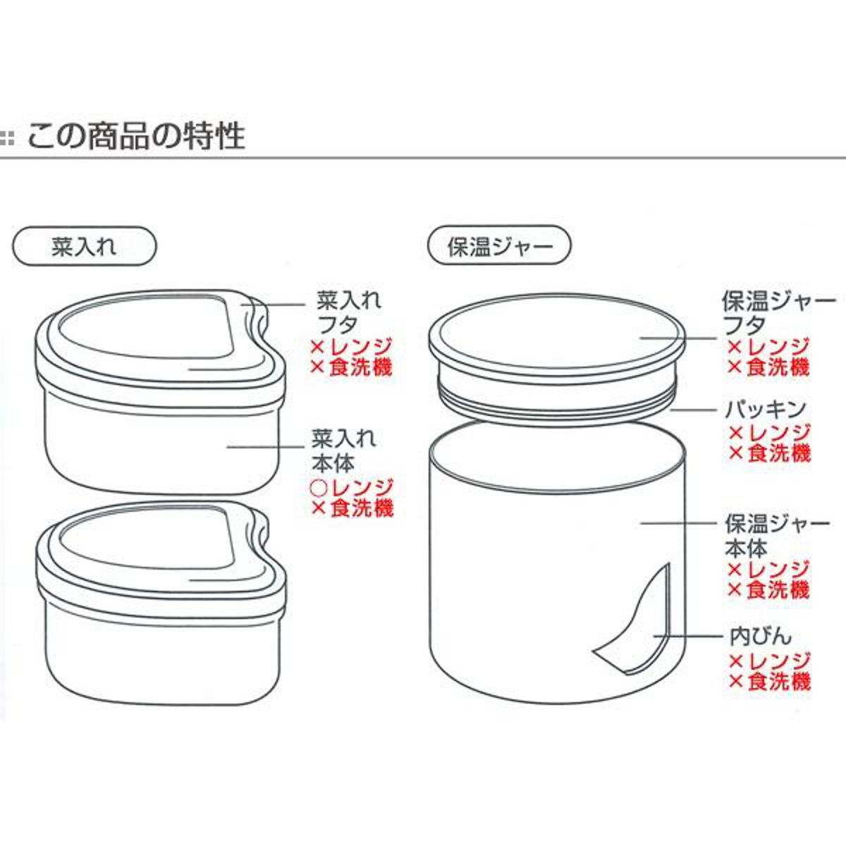 保温弁当箱 保温ジャー付きランチボックス マルシェ 560ml 保温 保冷 フォーク付き アボカド ( お弁当箱 ランチボックス 超軽量 大人 コンパクトタイプ 弁当箱 ケース付 バッグ付き コンパクトタイプ 弁当箱 シンプル 使いやすい ) 【トマト】 トマト