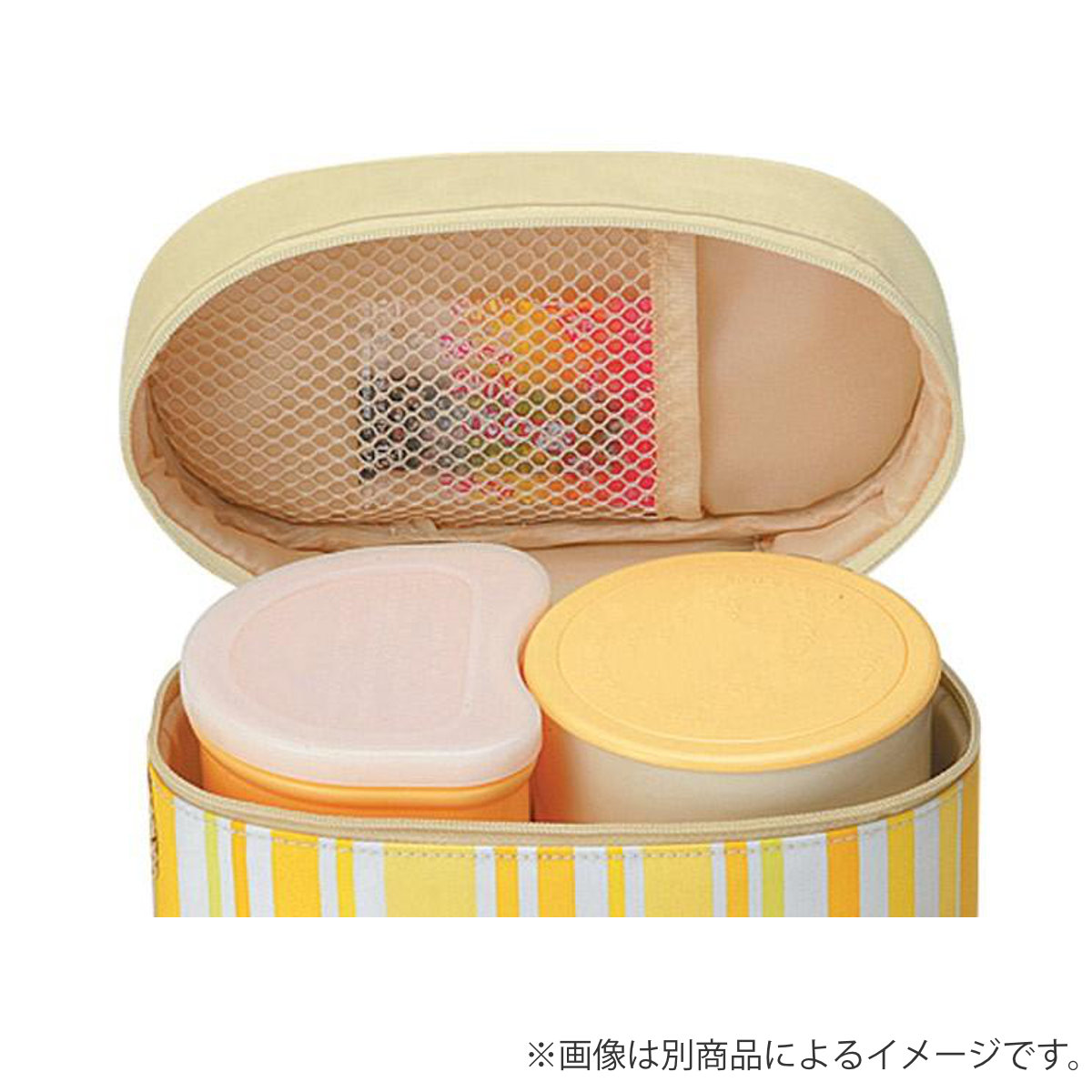 保温弁当箱 保温ジャー付きランチボックス マルシェ 560ml 保温 保冷 フォーク付き アボカド ( お弁当箱 ランチボックス 超軽量 大人 コンパクトタイプ 弁当箱 ケース付 バッグ付き コンパクトタイプ 弁当箱 シンプル 使いやすい ) 【トマト】 トマト