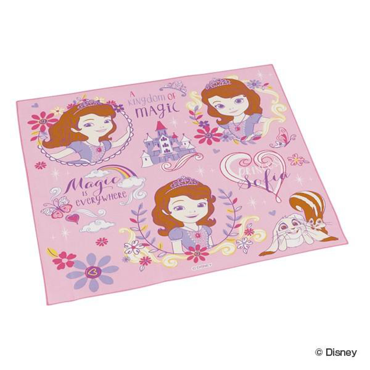 ランチクロス ナフキン ちいさなプリンセスソフィア 子供 キャラクター ( 幼稚園 保育園 ソフィア プリンセス キッズ 子ども用 ナプキン 給食ナプキン ランチグッズ 入園準備 通園 通学 給食ナフキン ランチマット )