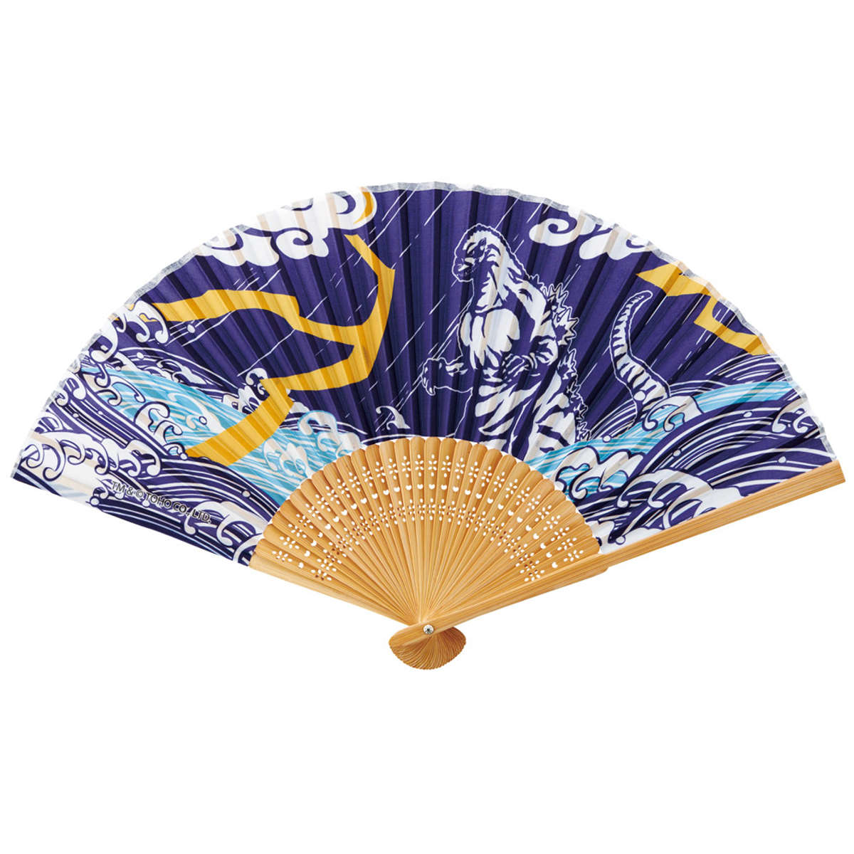 扇子 ゴジラ 和柄 （ せんす 団扇 うちわ 和雑貨 持ち運び 夏 暑さ対策 グッズ 熱中症対策 涼しい お祭り 夏祭り 踊り用 和風 和装 小物 プレゼント おしゃれ ）