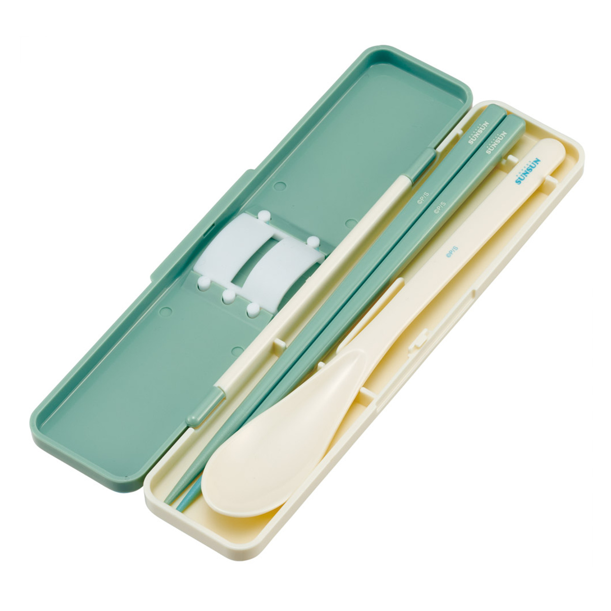 コンビセット パペットスンスン 箸 スプーン ( 食洗機対応 18センチ お箸 音の鳴らない カトラリー 日本製 食洗機OK カトラリーセット 持ち運び お弁当 弁当 箸箱 )