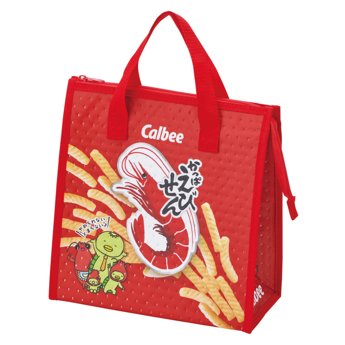 ランチバッグ 不織布保冷バッグ カルビー ( 保冷ランチバッグ 保冷 弁当袋 お弁当袋 四角 ランチトートバッグ 保温 ランチトート お弁当箱 弁当 袋 ランチ マチ付き お弁当入れ 保冷バッグ ) 【ポテチうすしお味】 ポテチうすしお味