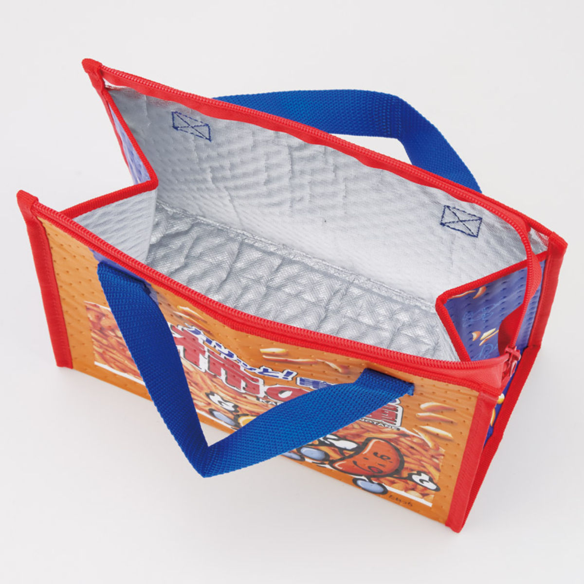 ランチバッグ 不織布保冷バッグ カルビー ( 保冷ランチバッグ 保冷 弁当袋 お弁当袋 四角 ランチトートバッグ 保温 ランチトート お弁当箱 弁当 袋 ランチ マチ付き お弁当入れ 保冷バッグ ) 【ポテチうすしお味】 ポテチうすしお味