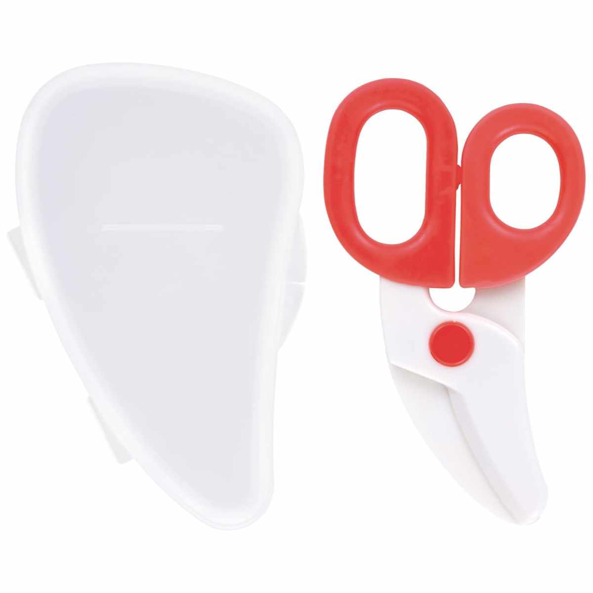 フードカッター 離乳食 はさみ ケース付き 離乳食はさみ ( 赤ちゃん ベビー 外食 おでかけグッズ 離乳食カッター ベビーフードカッター 離乳食用マッシャー ハサミ )