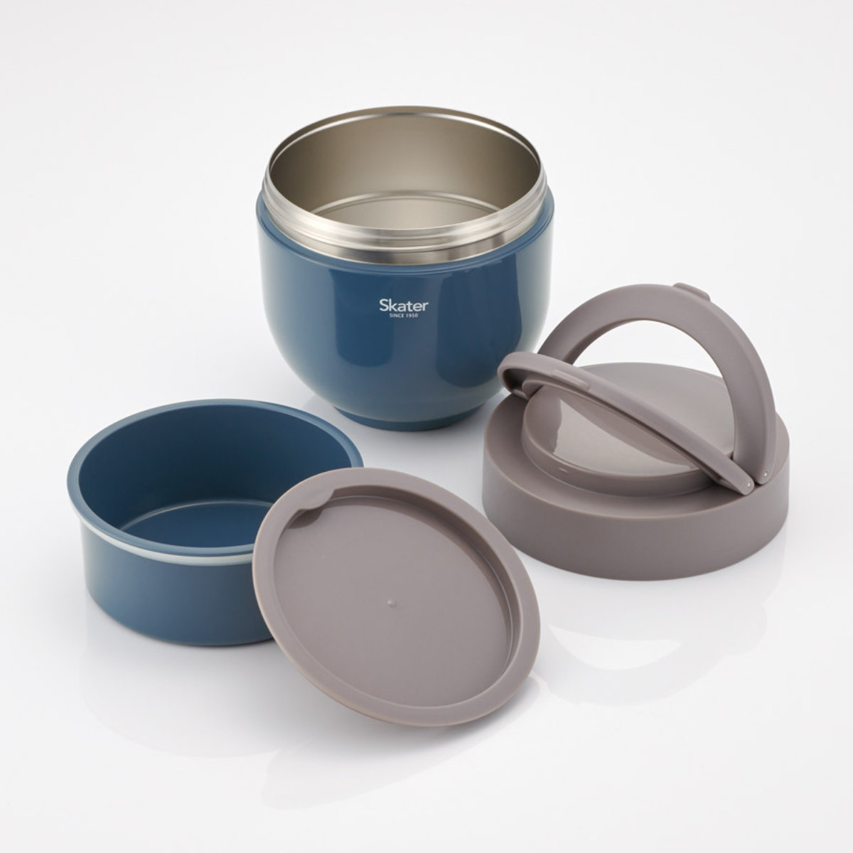 弁当箱 1250ml 折りたたみハンドル付保温ジャー 丼ランチ ( フードポット ジャー 丼 どんぶり 携帯 持ち運び お弁当箱 お弁当 弁当 ステンレス 保冷 スープポット ランチポット フードジャー )